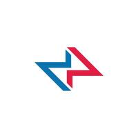 letter dp power energy symbol logo vector