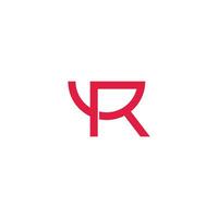 letter r bowl symbol simple logo vector