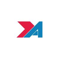 letter a alpha arrow logo vector