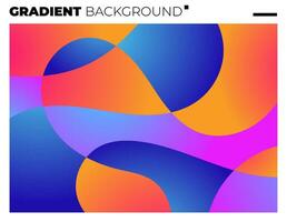 Gradient Smooth and Vibrant Color Background for Cover, Poster, Magazine, Book. vector