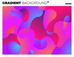 Gradient Smooth and Vibrant Color Background for Cover, Poster, Magazine, Book. vector