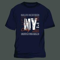 new york city typography slogan graphic, t shirt vector, illustration, for cool casual mens style vector