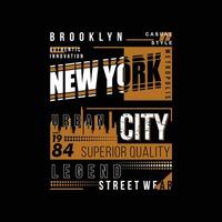 new york city text frame typography vector, abstract graphic, illustration, for print t shirt vector