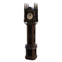 une en bois l'horloge avec une l'horloge visage sur il png