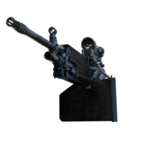 machine gun isolated 3d png