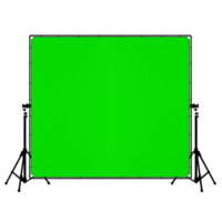 green screen with tripod and camera png