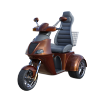 vintage scooter isolated 3d png