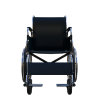 a black wheelchair on a white background png