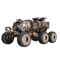 vehículo coche militar aislado 3d png