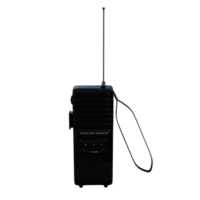 a black radio communication on a transparent background png