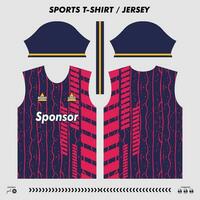 Vector t-shirt sport design, sublimation jersey