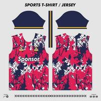 Vector t-shirt sport design, sublimation jersey