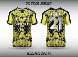 Sports jersey and t-shirt template sports jersey design vector mockup.