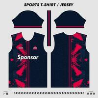 Vector t-shirt sport design, sublimation jersey