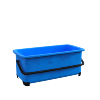 uma azul balde com lidar com em uma transparente fundo png