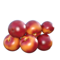 Apfel Obst isoliert 3d png