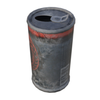 used cans isolaed png