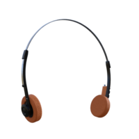 headphones isolated 3d png