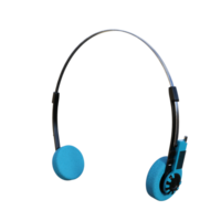 headphones isolated 3d png