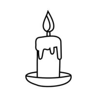 Illustration of candle icon vector for Halloween