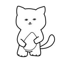 kawaii cat cartoon clip art png