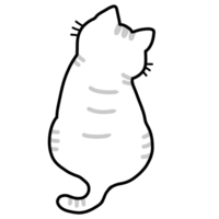 kawaii gato desenho animado grampo arte png