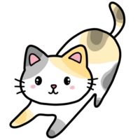 uma desenho animado gato png