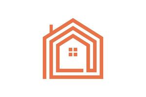 House logo vector with unique concept Premium Vector