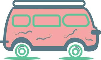 rosado camioneta vector ilustración