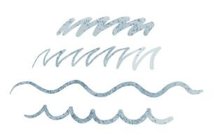 hand painted water wave illustration vector