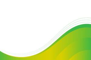 Abstract green wavy business style background vector