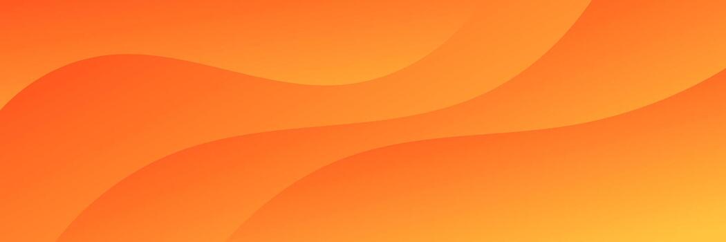 Abstract wavy gradient orange background. Dynamic shapes composition. Vector illustration