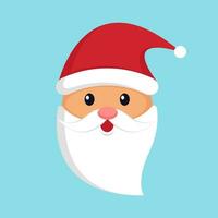 Papa Noel claus icono. vector ejemplar