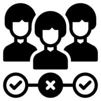 Sales Team Management icon vector