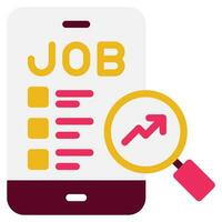 Job Analysis and Description icon can be used for uiux, etc vector