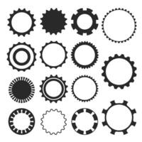 Set of gear flat design.settings icon.illustration of gear and lock gear repair symbol. vector