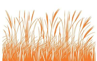 Wheat field sketch hand drawn in doodle style Vector illustration