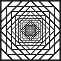 abstract geometric black illusion pattern art, perfect for background, wallpaper vector