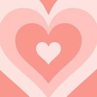 Pink Heart Tunnel Background vector