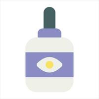 eye drop flat icon design style vector