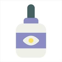 eye drop flat icon design style vector