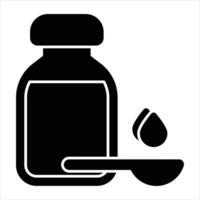 syrup glyph icon design style vector