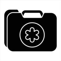 first aid glyph icon design style vector