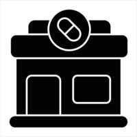 pharmacy glyph icon design style vector