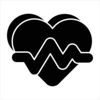 heart glyph icons design style vector