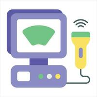 ultrasound flat icon design style vector