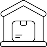 warehouse line icon design style vector