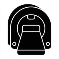 ct scan glyph icon design style vector