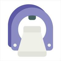 ct scan flat icon design style vector
