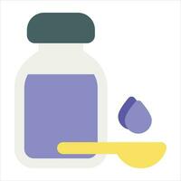 syrup flat icon design style vector